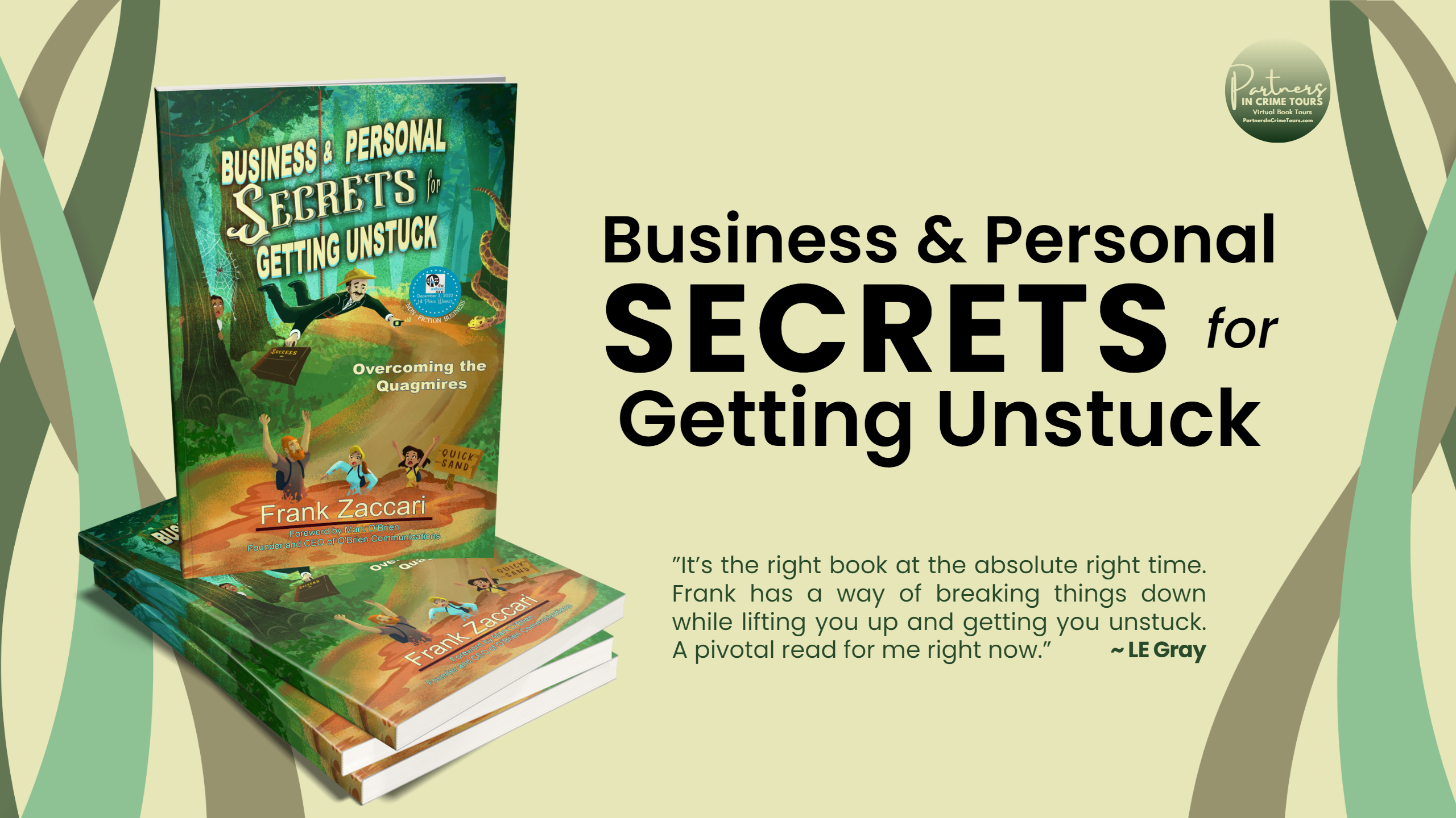 Business & Personal Secrets for Getting Unstuck by Frank Zaccari Banner